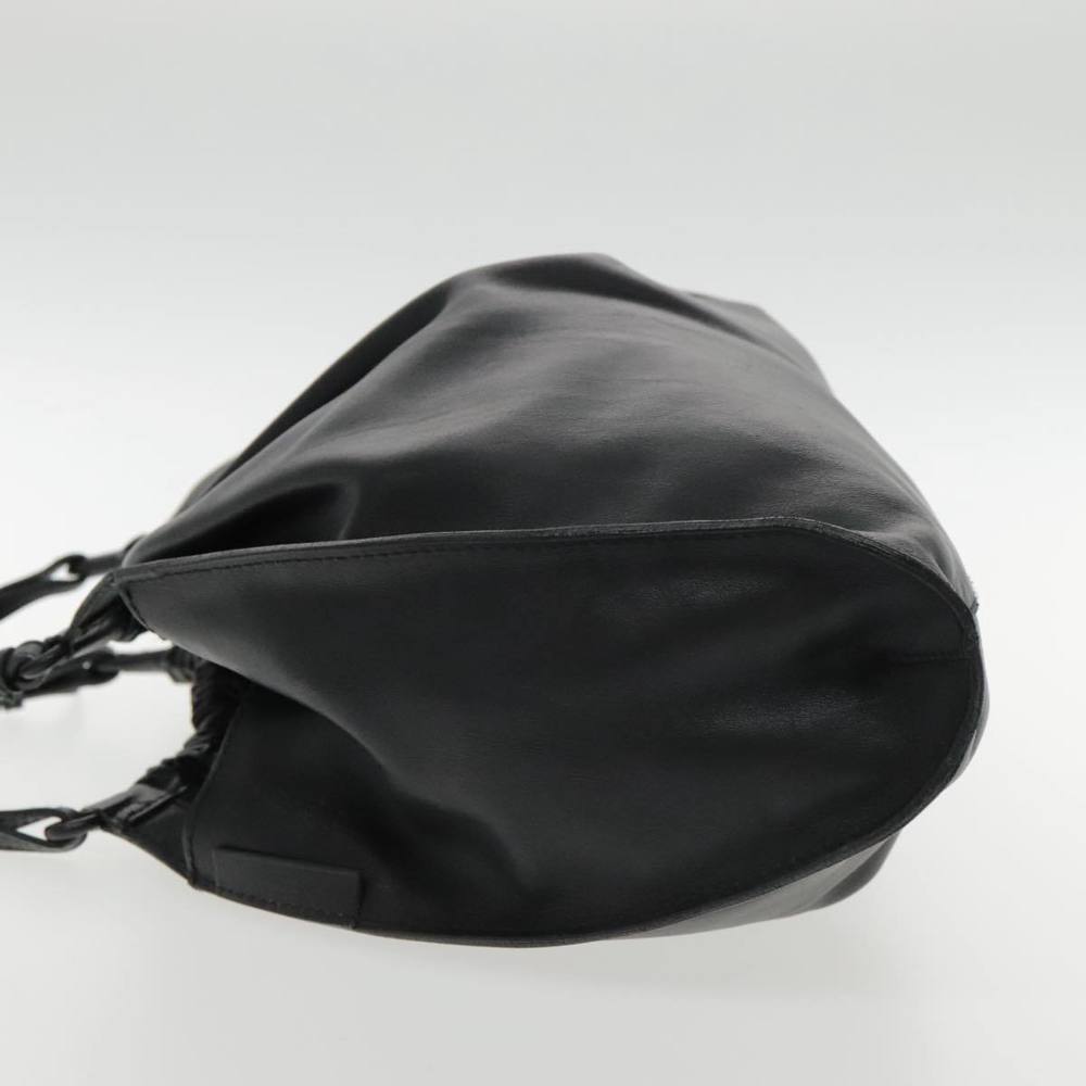 GUCCI Hand Bag Leather Black Silver 001 4335 Auth yk15437 - Picture 3 of 16